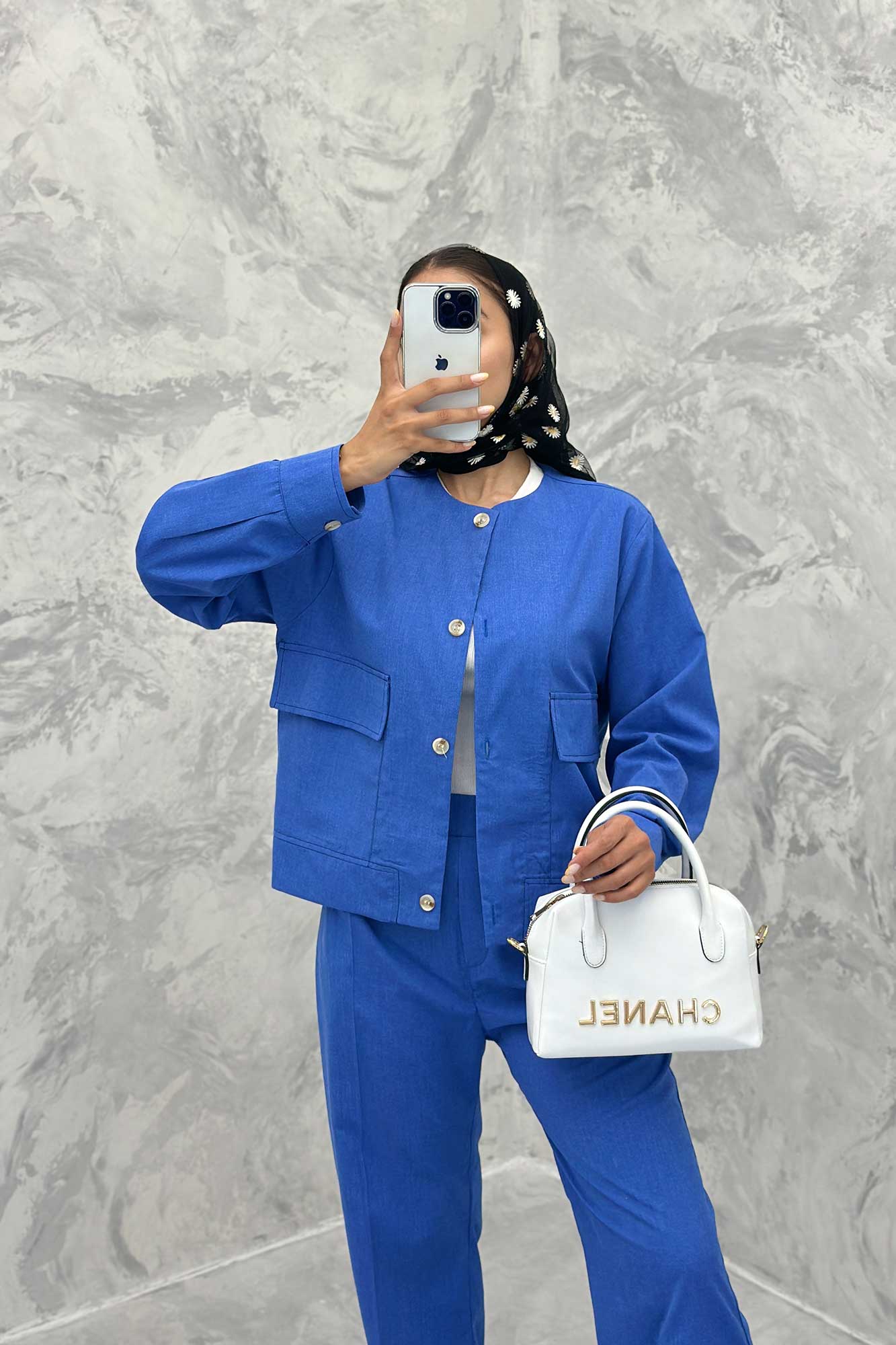 ست کت و شلوار لینن قاصدک