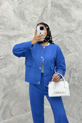 ست کت و شلوار لینن قاصدک