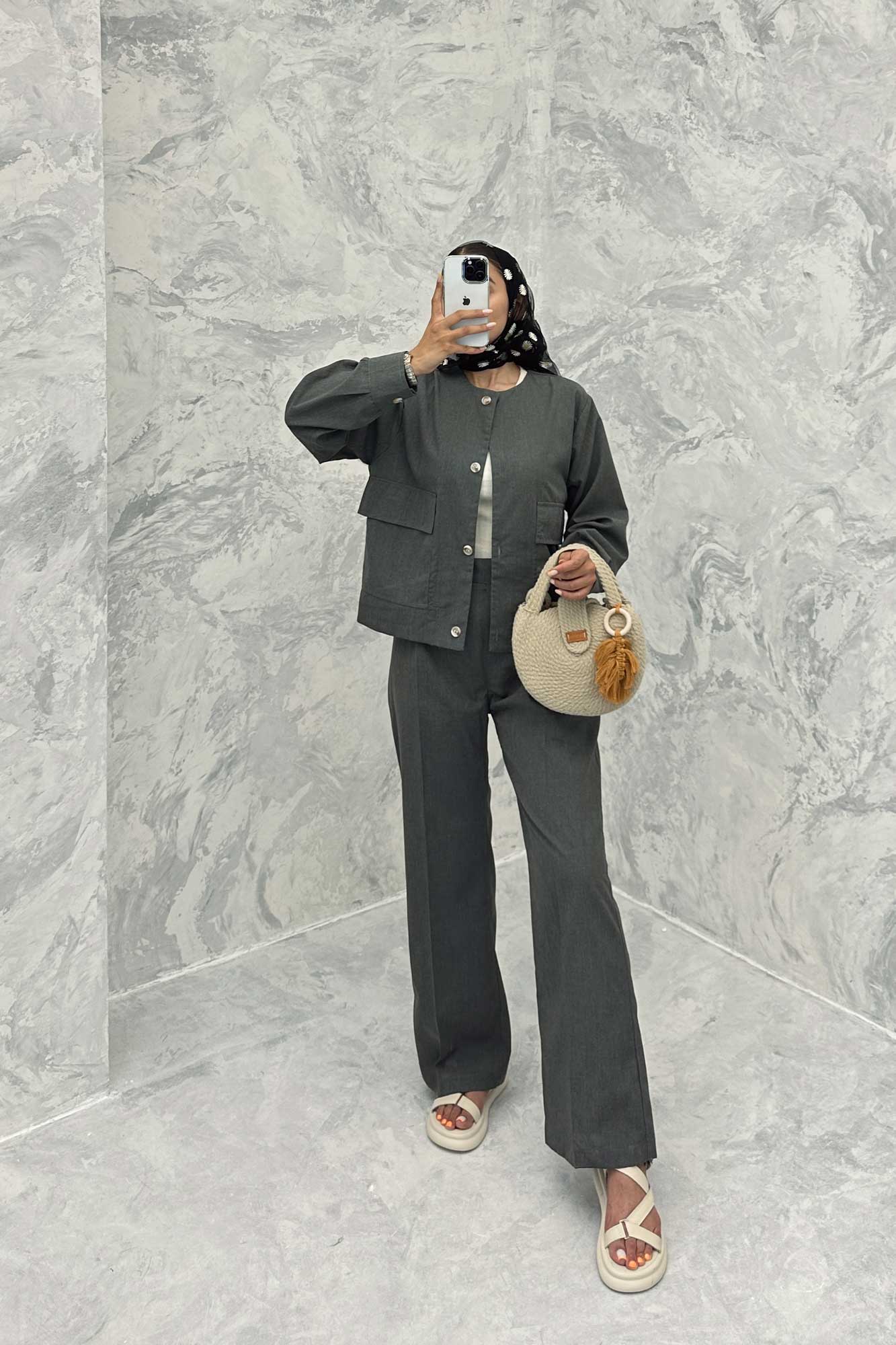 ست کت و شلوار لینن قاصدک