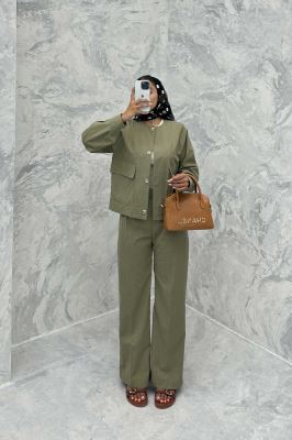 ست کت و شلوار لینن قاصدک