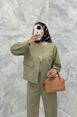 ست کت و شلوار لینن قاصدک