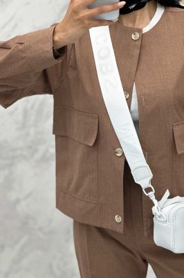 ست کت و شلوار لینن قاصدک