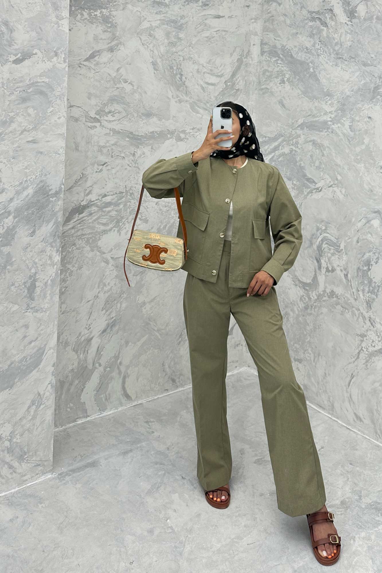 ست کت و شلوار لینن قاصدک