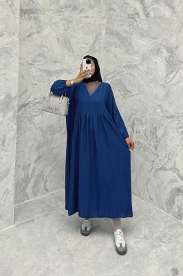 پیراهن جلو چین دار بابوس یقه هفت