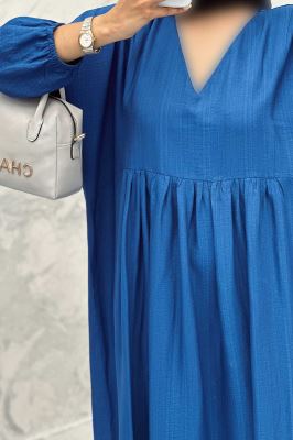 پیراهن جلو چین دار بابوس یقه هفت