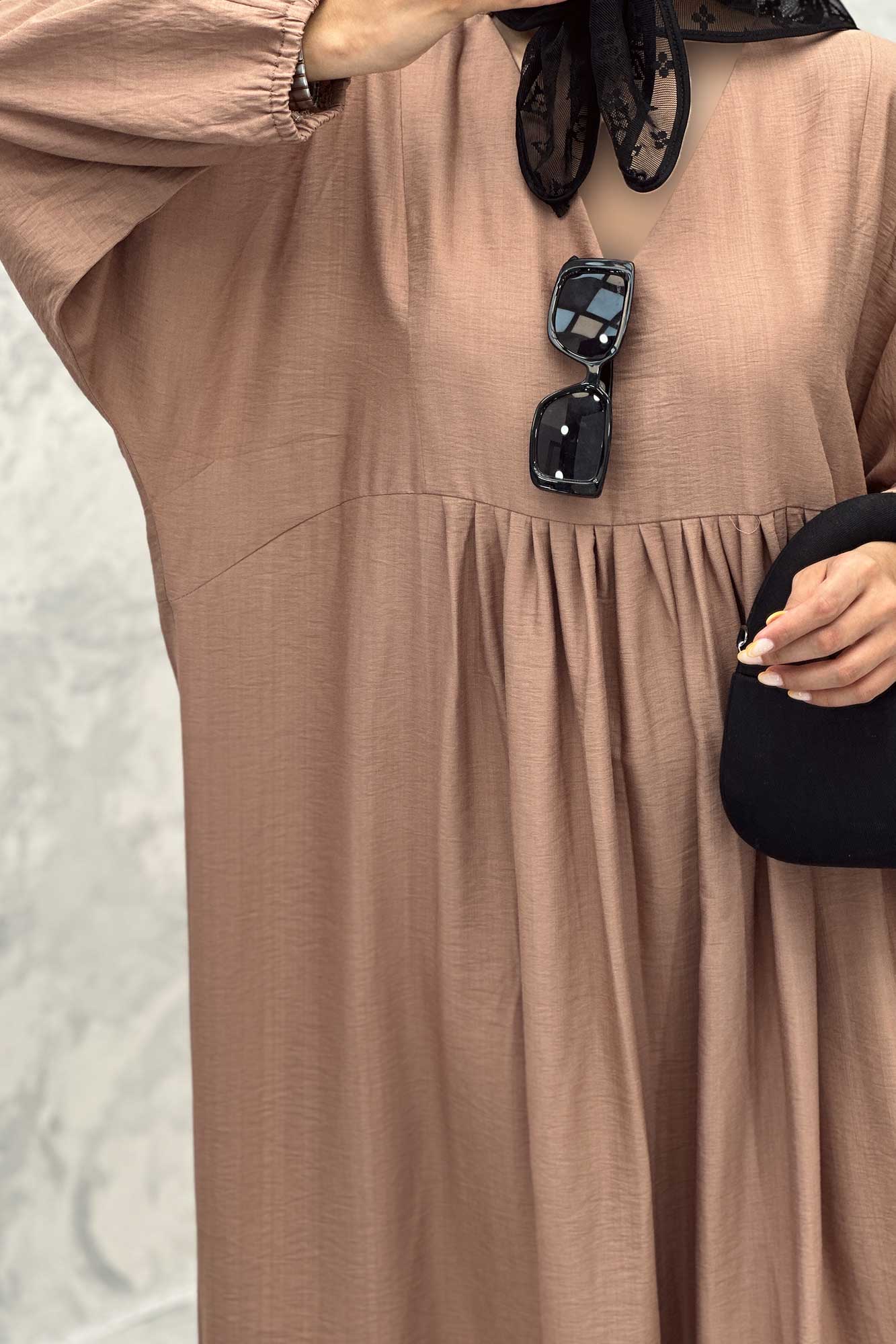 پیراهن جلو چین دار بابوس یقه هفت