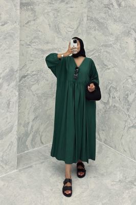 پیراهن جلو چین دار بابوس یقه هفت