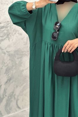 پیراهن جلو چین دار بابوس یقه هفت