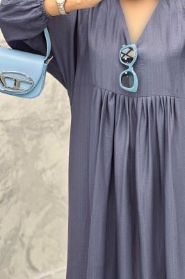 پیراهن جلو چین دار بابوس یقه هفت