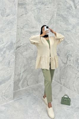 مانتو چین دار تک بند کنفی