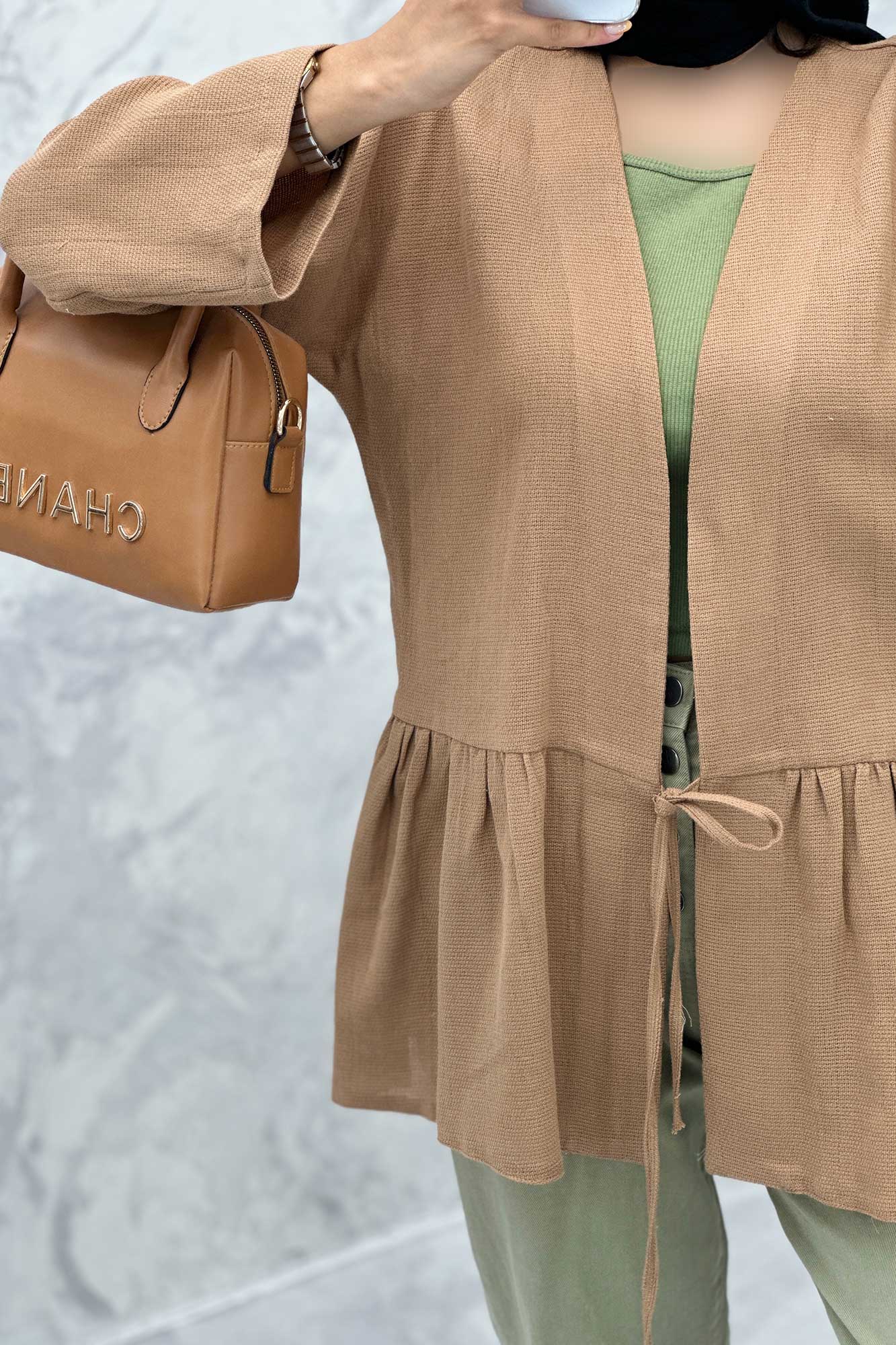 مانتو چین دار تک بند کنفی