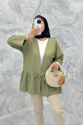 مانتو چین دار تک بند کنفی