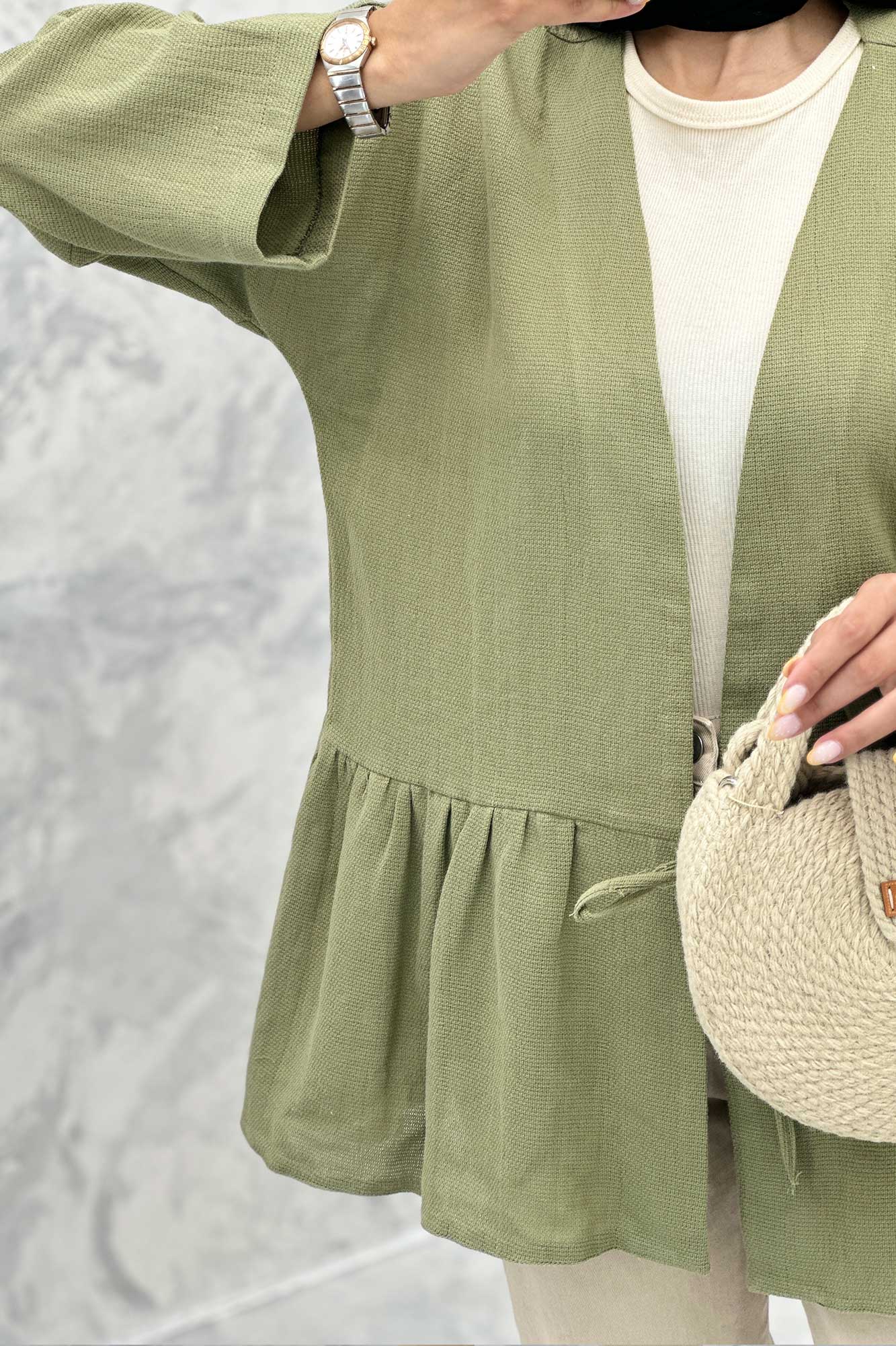 مانتو چین دار تک بند کنفی