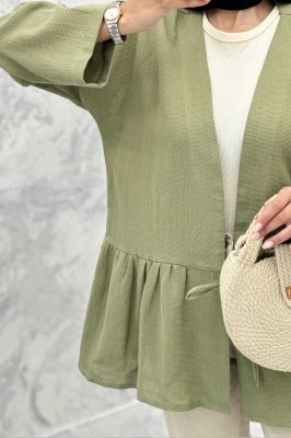 مانتو چین دار تک بند کنفی