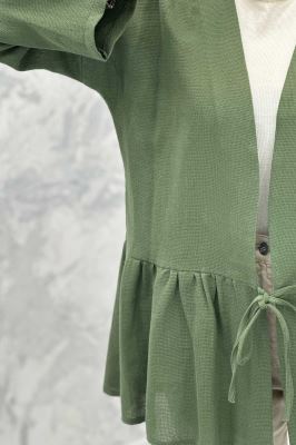 مانتو چین دار تک بند کنفی