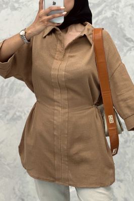 مانتو کمرگت دار کنفی