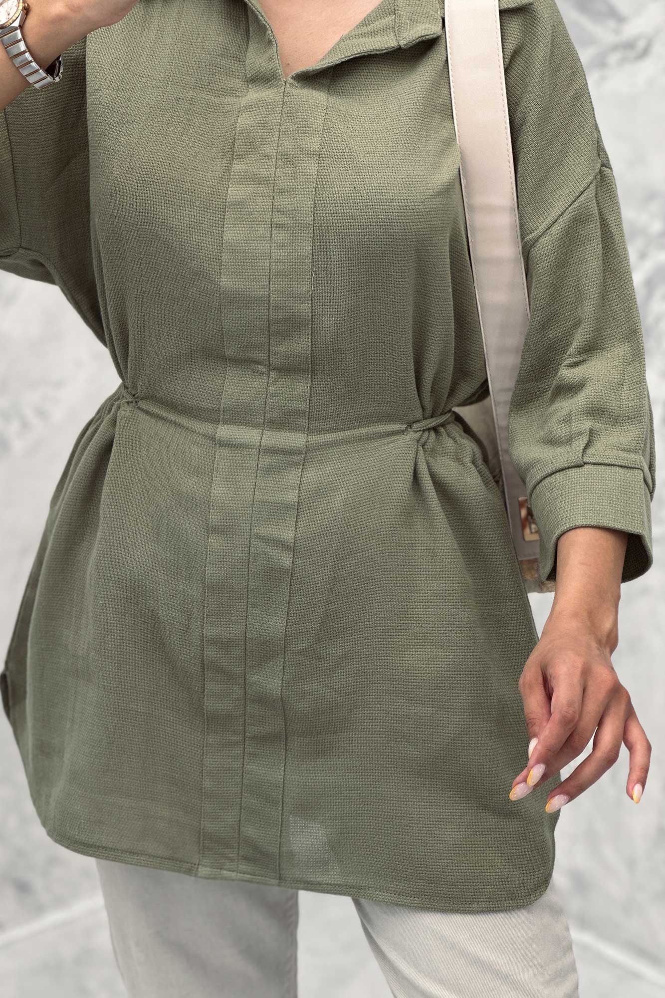 مانتو کمرگت دار کنفی