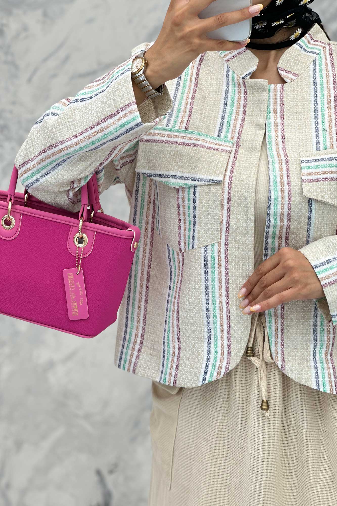 کت کوتاه پایین هلال یقه دیپلمات جودون