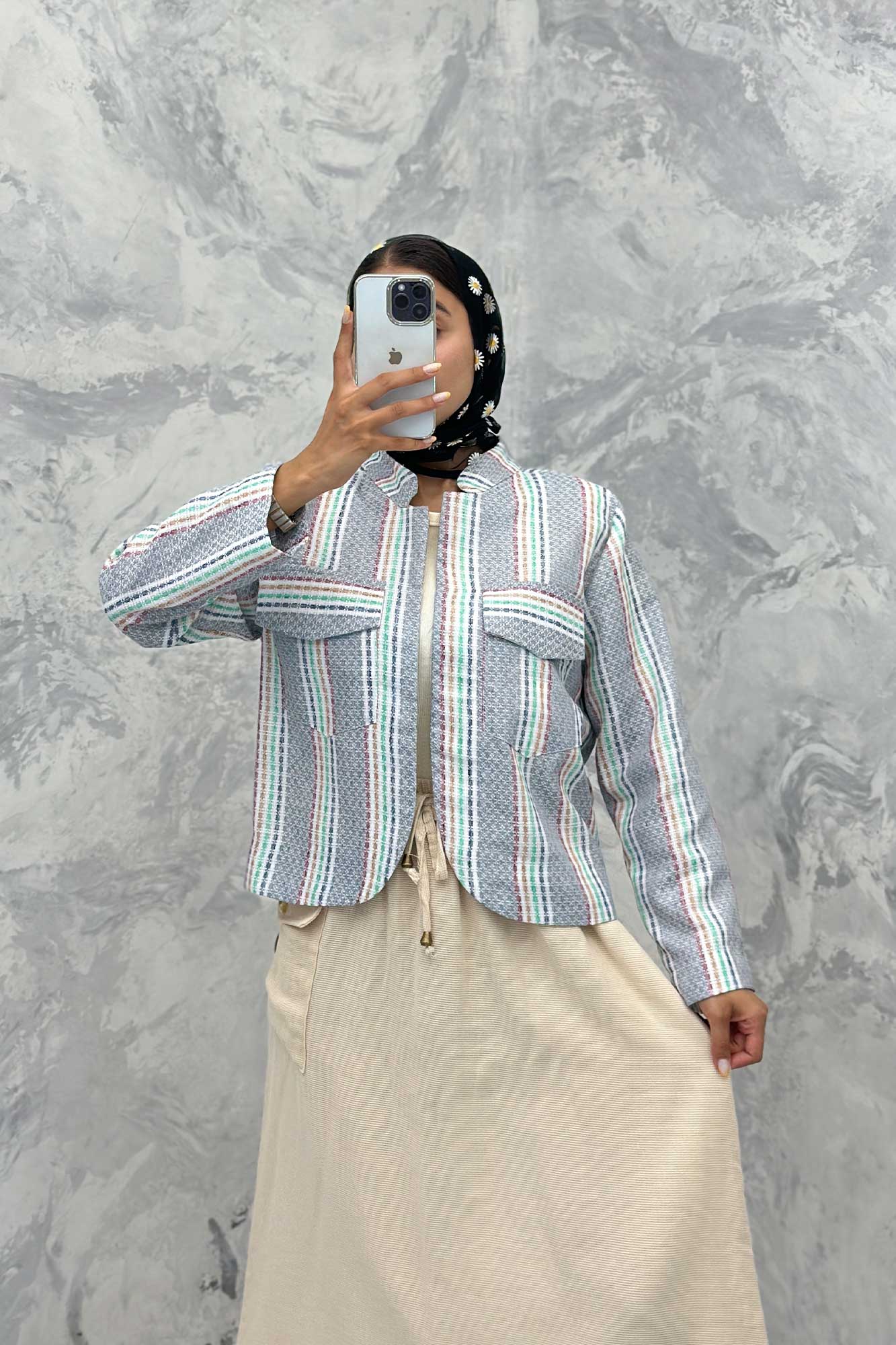 کت کوتاه پایین هلال یقه دیپلمات جودون