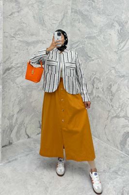 کت کوتاه پایین هلال یقه دیپلمات جودون