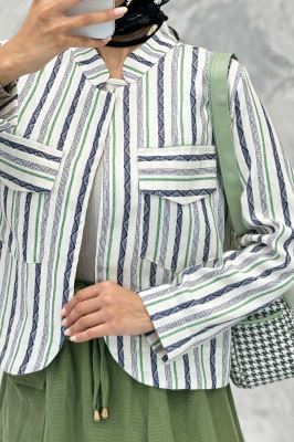 کت کوتاه پایین هلال یقه دیپلمات جودون