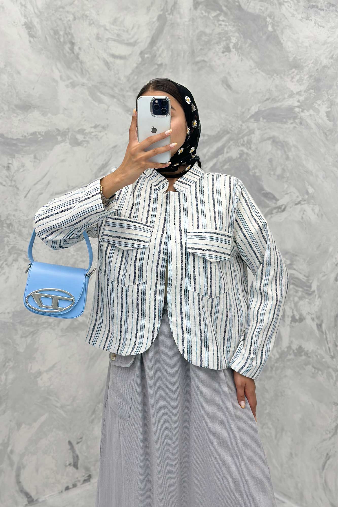 کت کوتاه پایین هلال یقه دیپلمات جودون