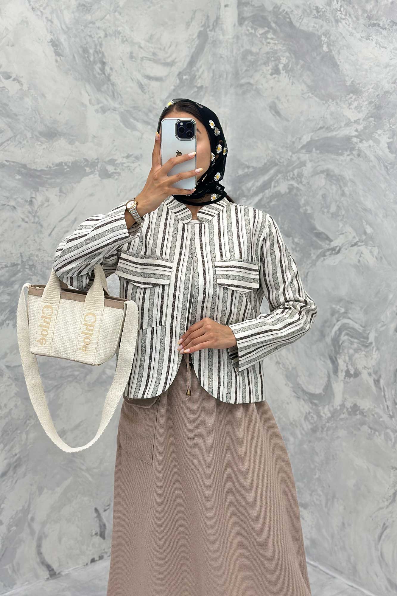 کت کوتاه پایین هلال یقه دیپلمات جودون