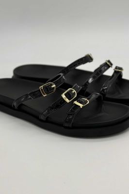 صندل سه بند سگک ورنی