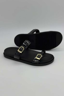 صندل دو بند سگک رومی ورنی