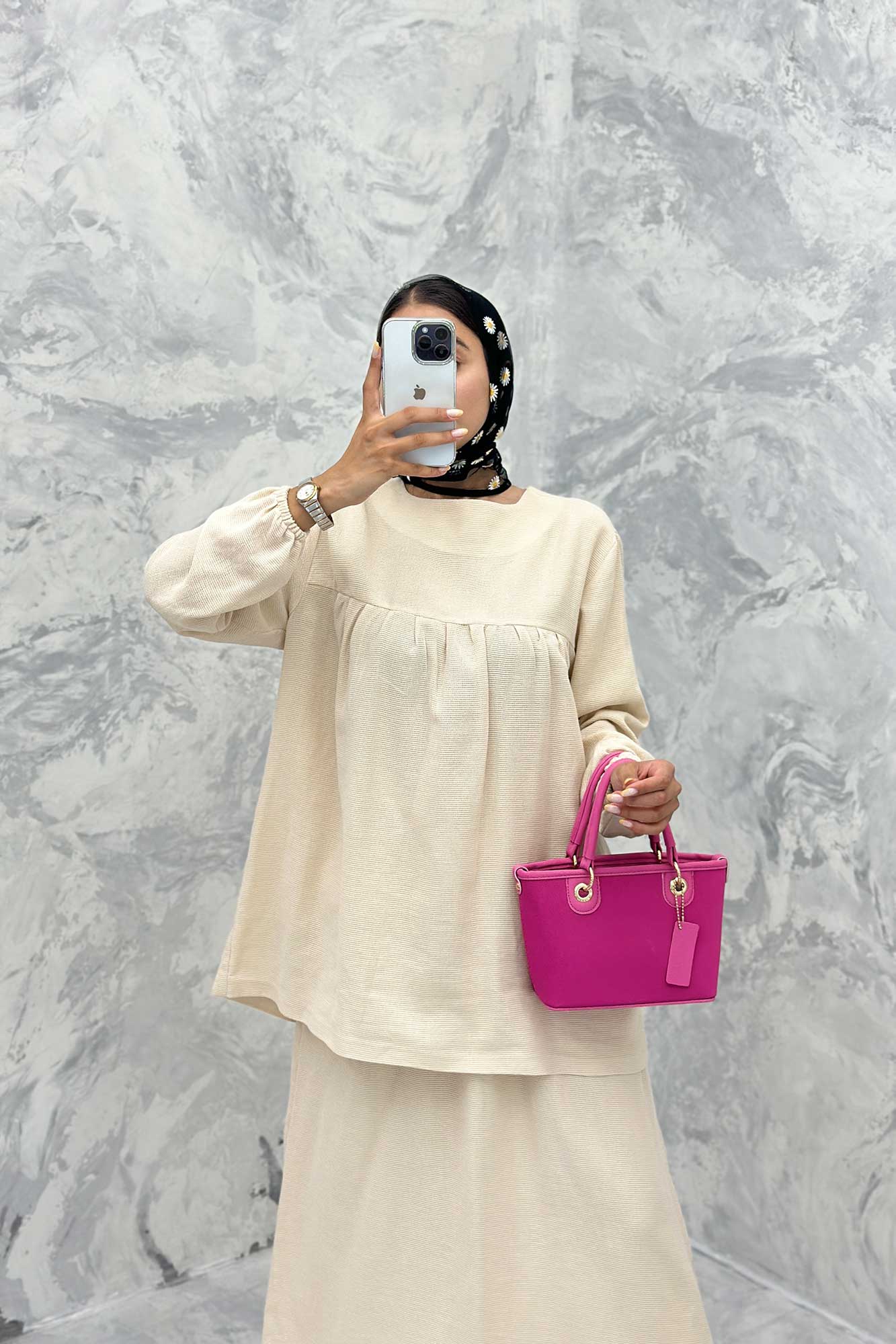 ست مانتو و دامن کنفی توسکا