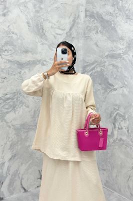 ست مانتو و دامن کنفی توسکا