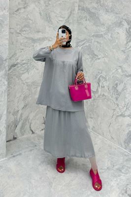 ست مانتو و دامن کنفی توسکا