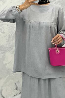 ست مانتو و دامن کنفی توسکا