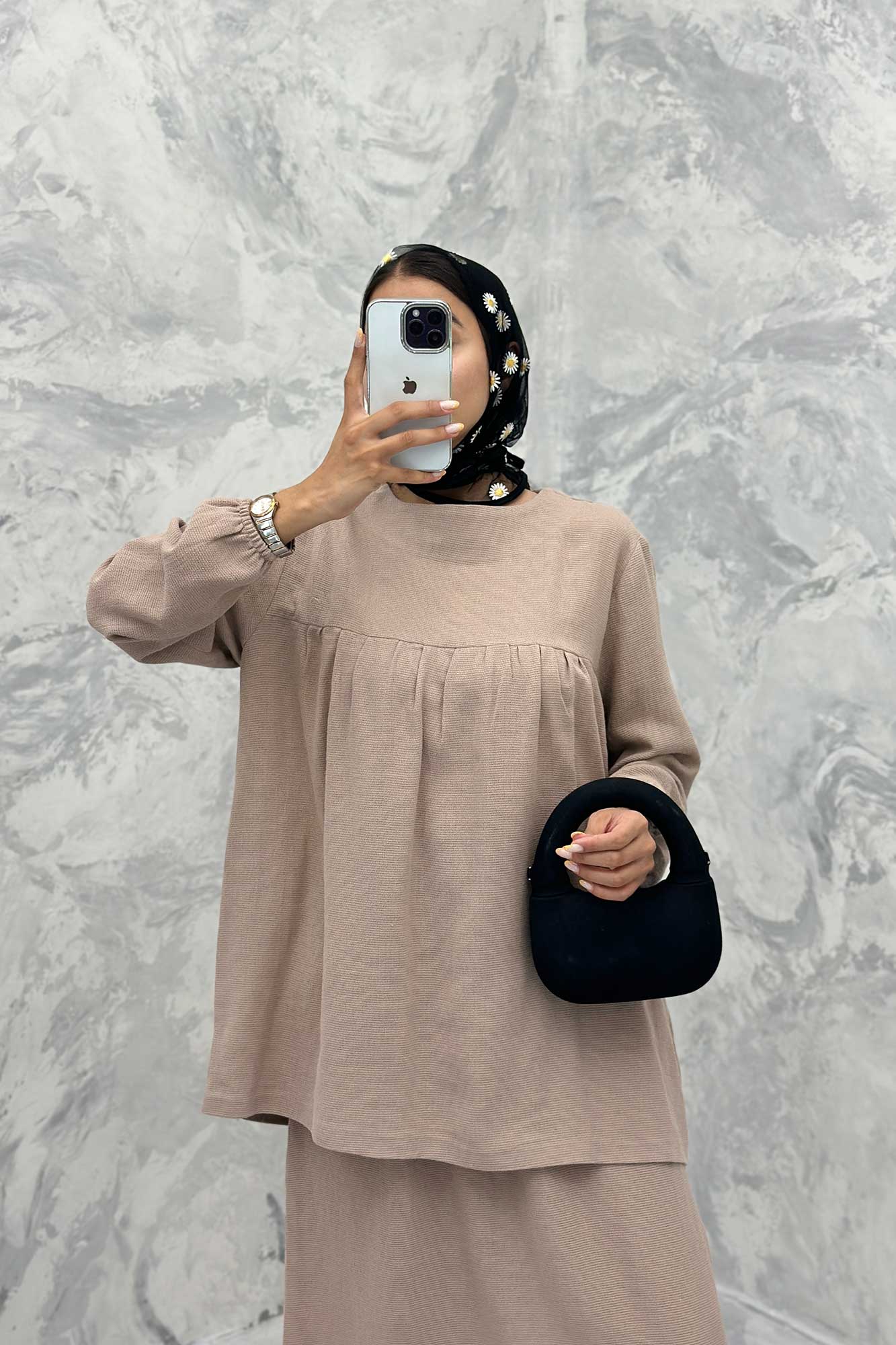 ست مانتو و دامن کنفی توسکا