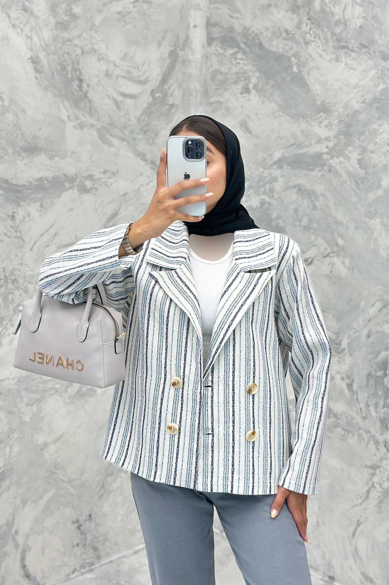 کت چهار دکمه یقه بلیزر جودون