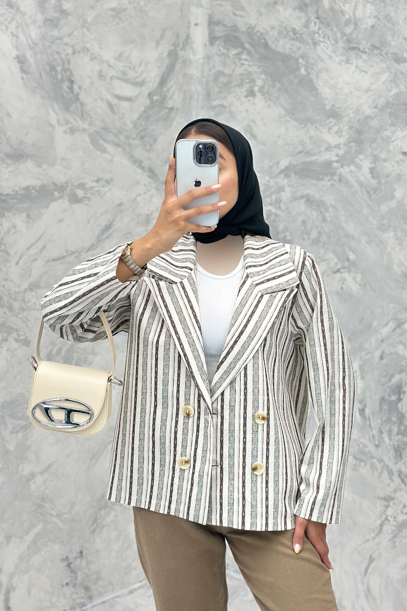 کت چهار دکمه یقه بلیزر جودون