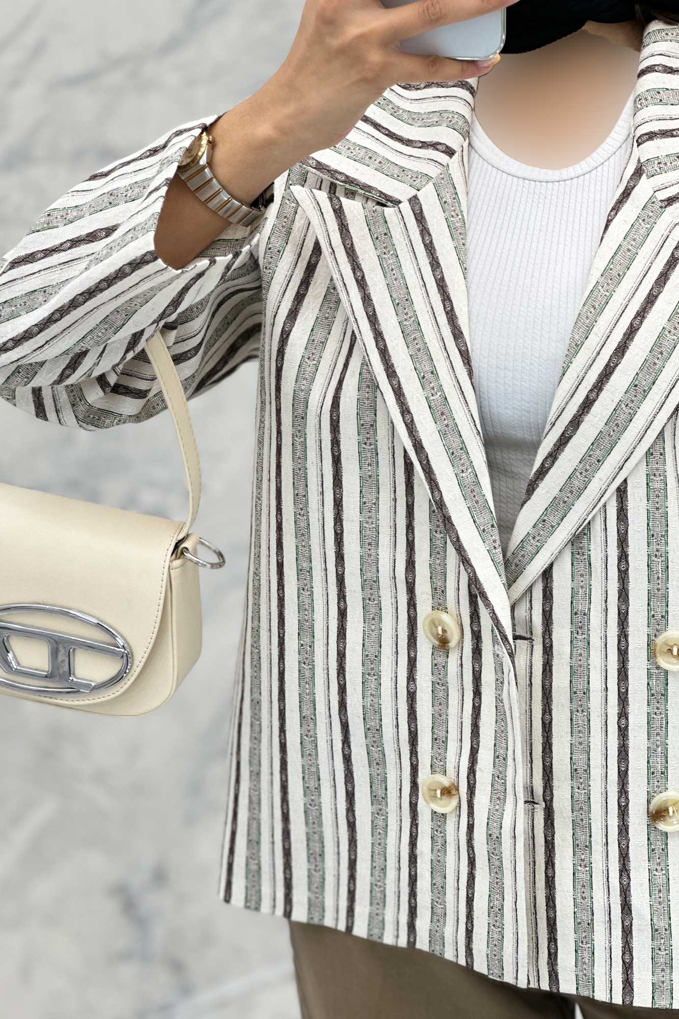 کت چهار دکمه یقه بلیزر جودون