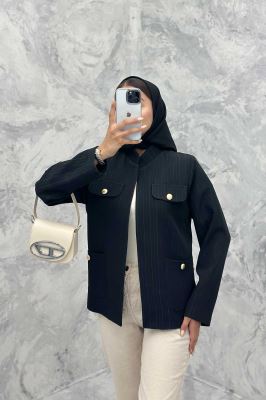 کت مازراتی راه راه لمه یقه دیپلمات