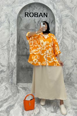 مانتو دو جیب پاکتی کیمونو ریفا