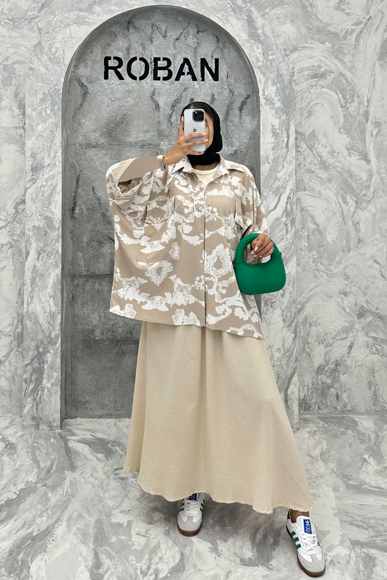 مانتو دو جیب پاکتی کیمونو ریفا