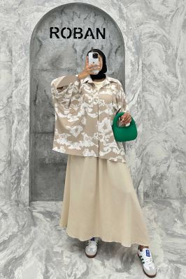 مانتو دو جیب پاکتی کیمونو ریفا