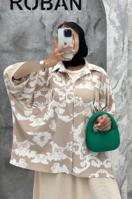 مانتو دو جیب پاکتی کیمونو ریفا