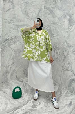 مانتو دو جیب پاکتی کیمونو ریفا