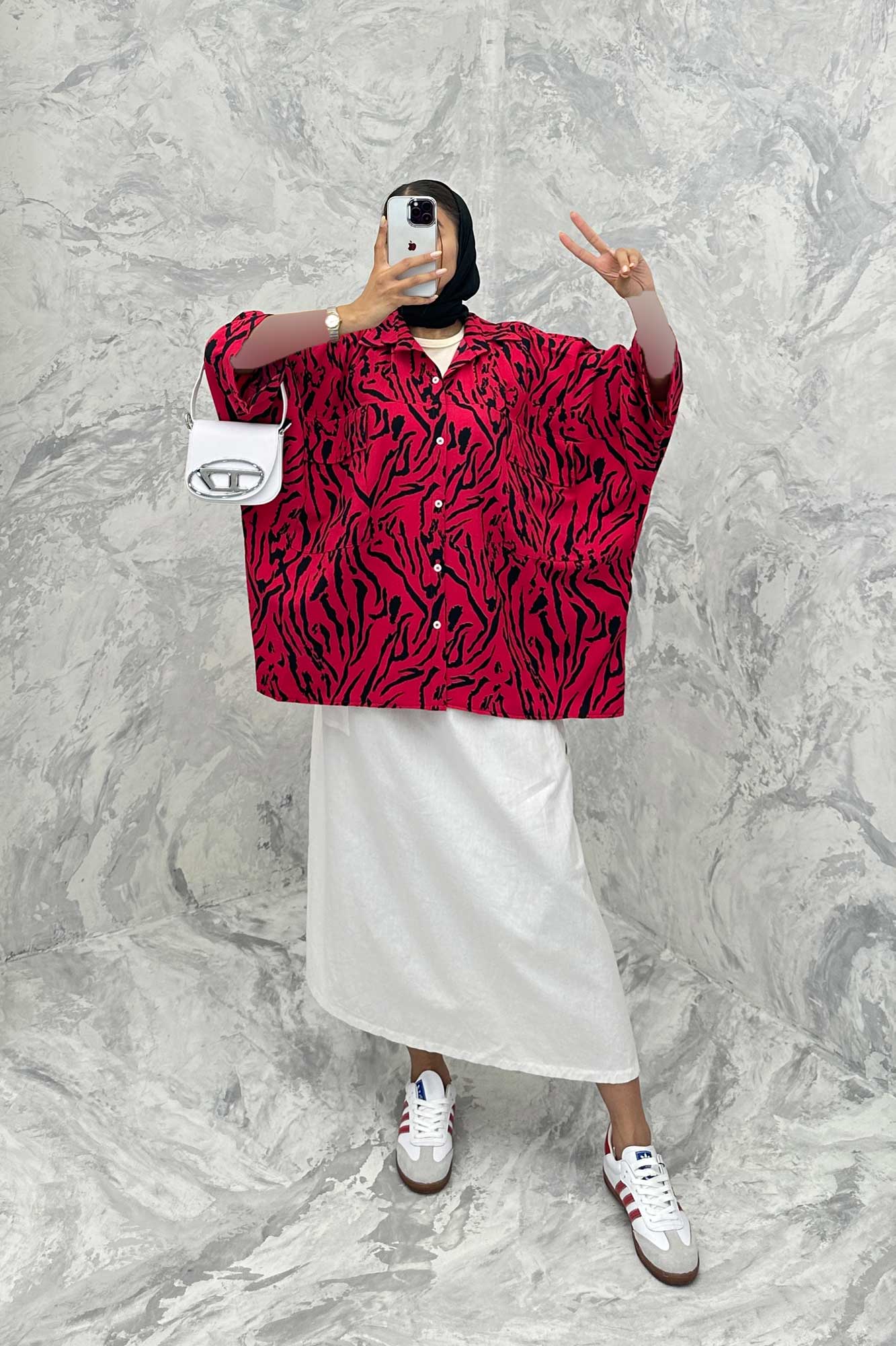 مانتو دو جیب پاکتی کیمونو ریفا