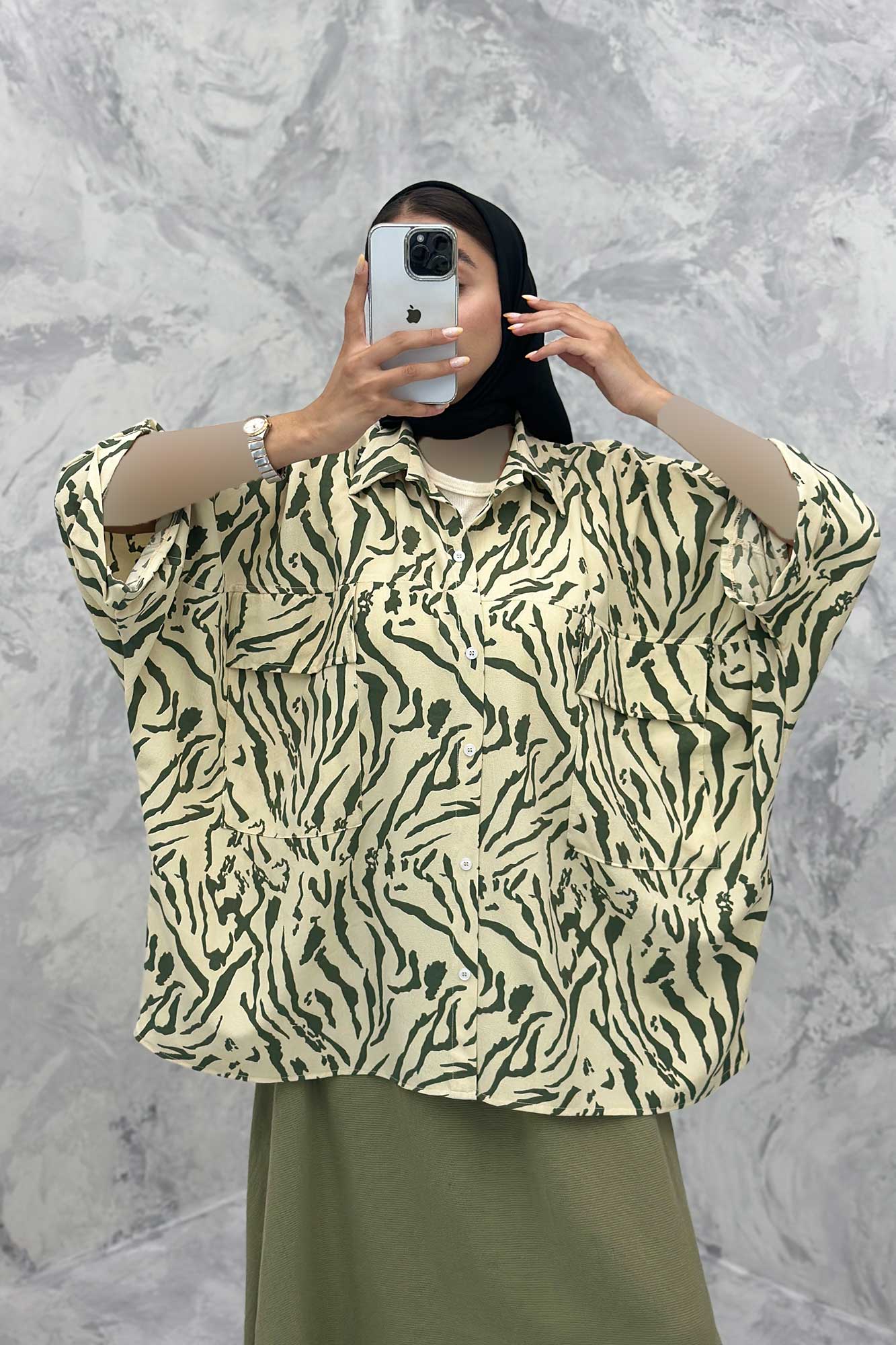 مانتو دو جیب پاکتی کیمونو ریفا