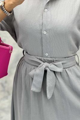 ست شومیز و دامن بلند کنفی آسنات