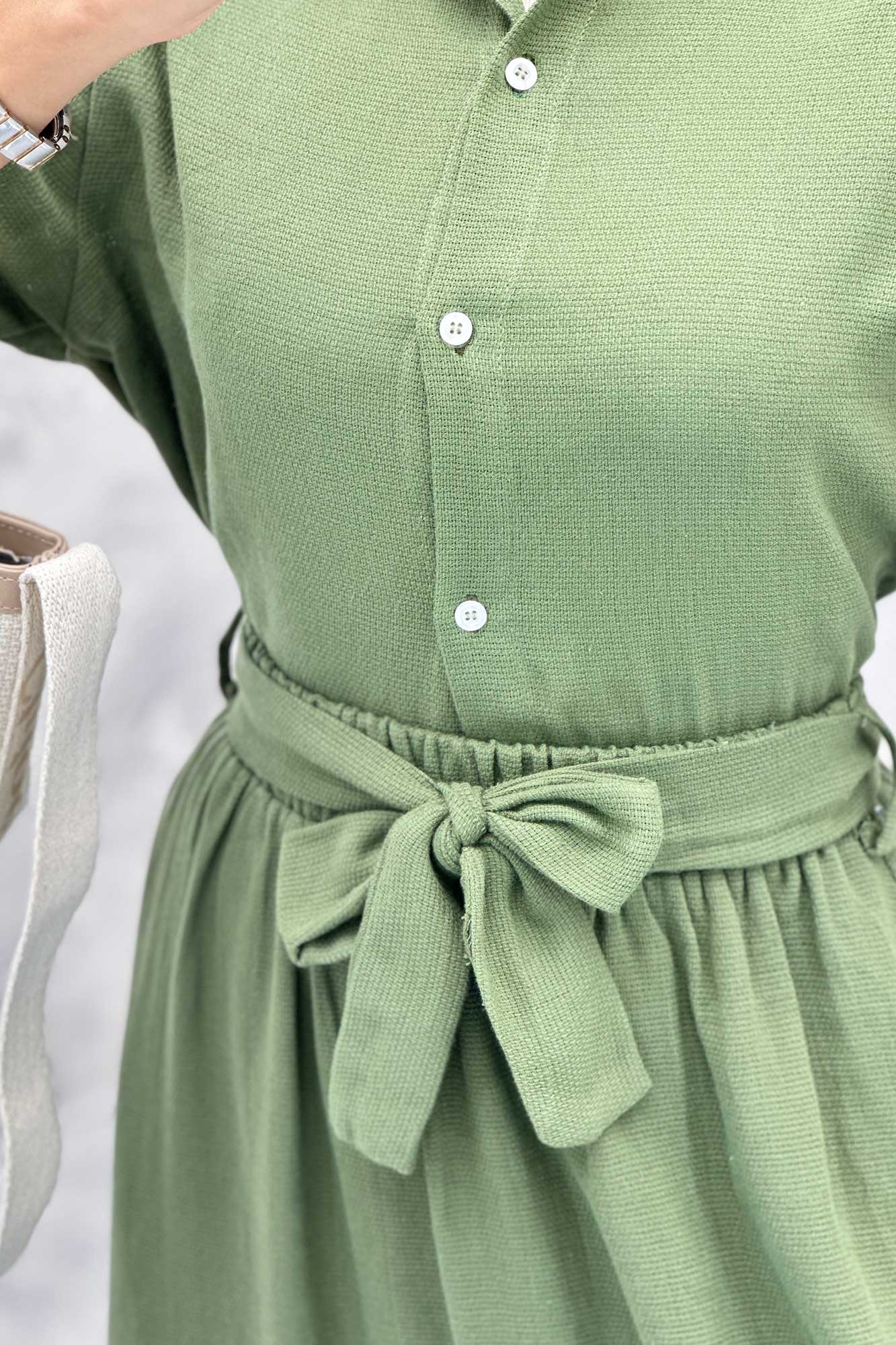 ست شومیز و دامن بلند کنفی آسنات