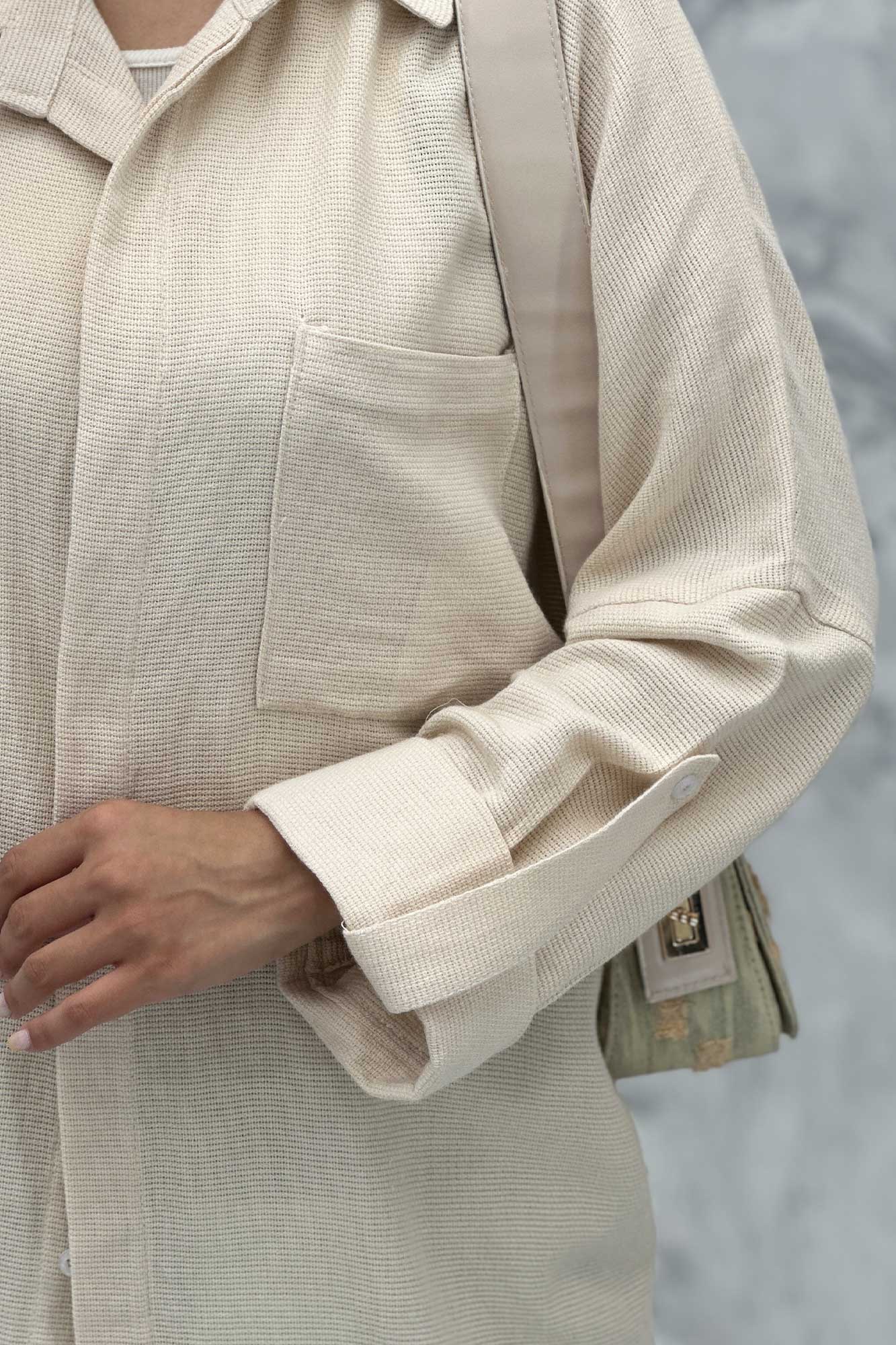 مانتو پشت دکمه آستین پاگن کنفی