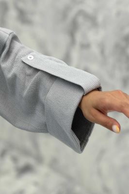 مانتو پشت دکمه آستین پاگن کنفی