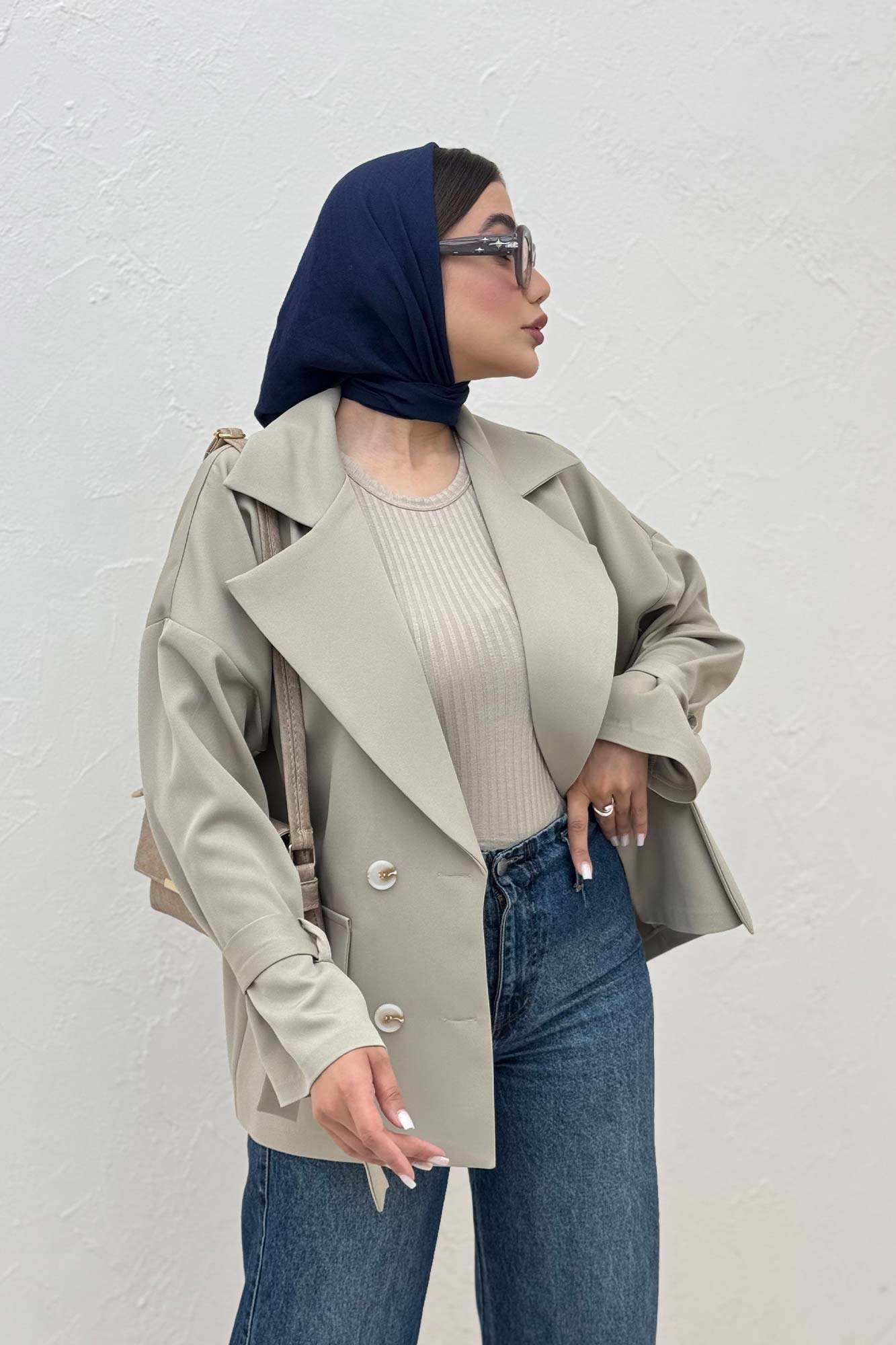 مانتو کتی آستین بنددار مازراتی کایلی